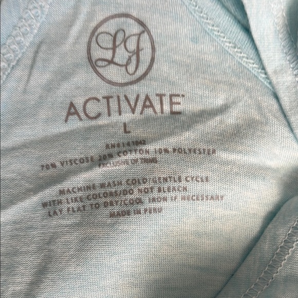 Blue Cut Out Sleeveless Tank Top - Picture 6 of 8